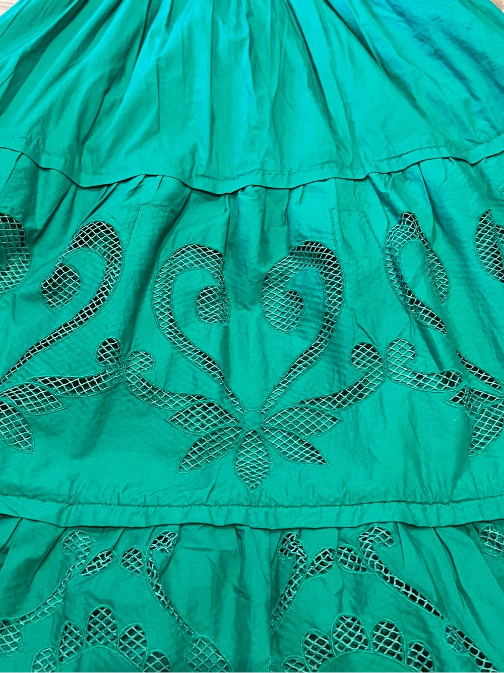 Anthropologie Somerset Cutwork Tiered Maxi Dress - Picture 12 of 13